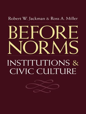 cover image of Before Norms